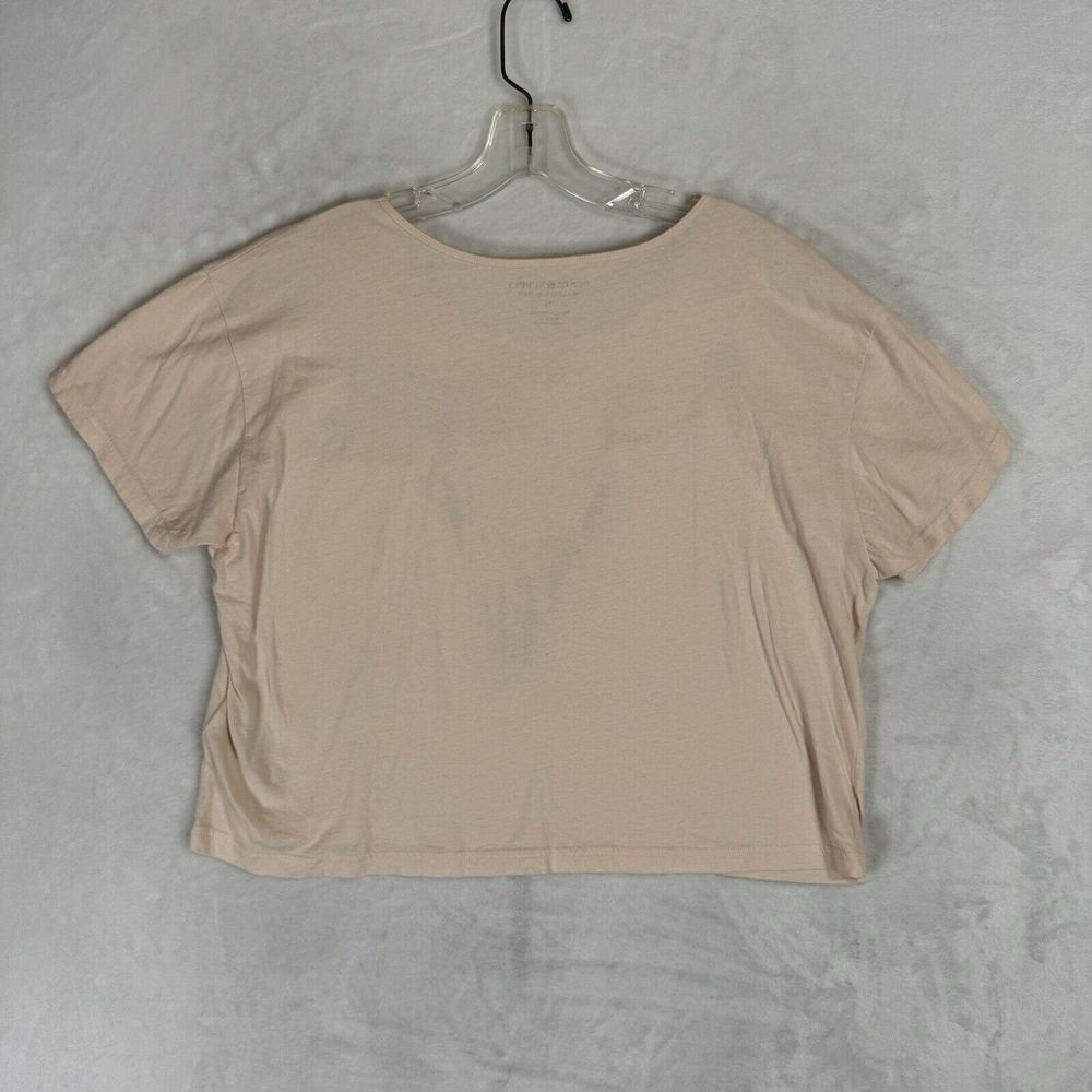 Denim & Supply Ralph Lauren Cream Crop Top with Black Graphic - Picture 4 of 11